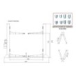 Podnośnik dwukolumnowy elektrohydrauliczny półautomatyczny niski 35t łączony dołem arm 2-2 p 2580mm 230v 235 clever