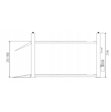 Podnośnik czterokolumnowy półautomatyczny do geometrii 5t platformy 5492mm regulowany prześwit 400v sdw-503d pro grubber