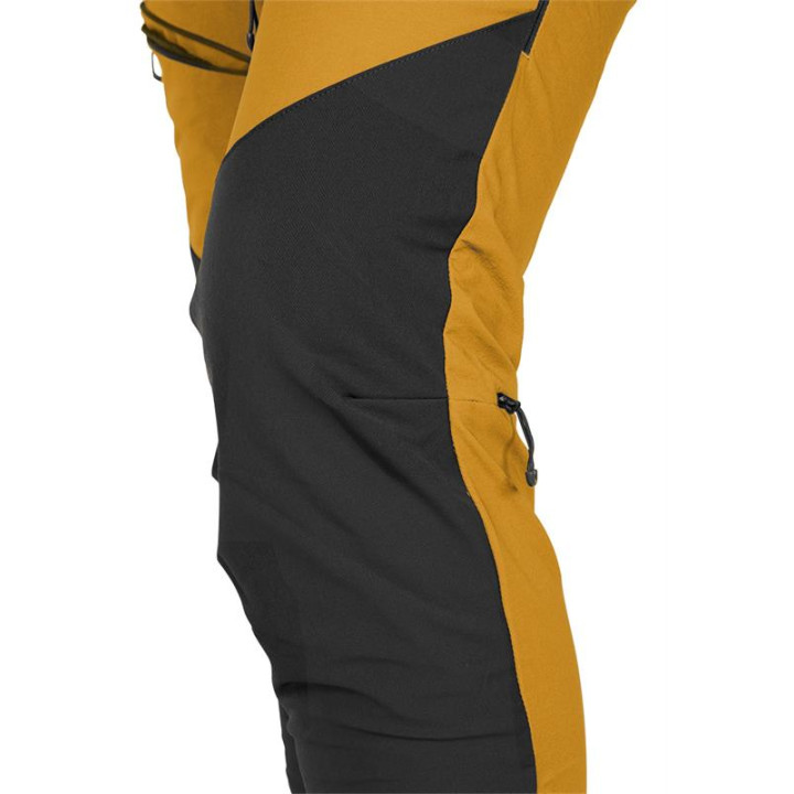 SPODNIE ROBOCZE OUTDOOR, 4 WAY STRETCH, MUSZTARDOWE, ROZMIAR XL