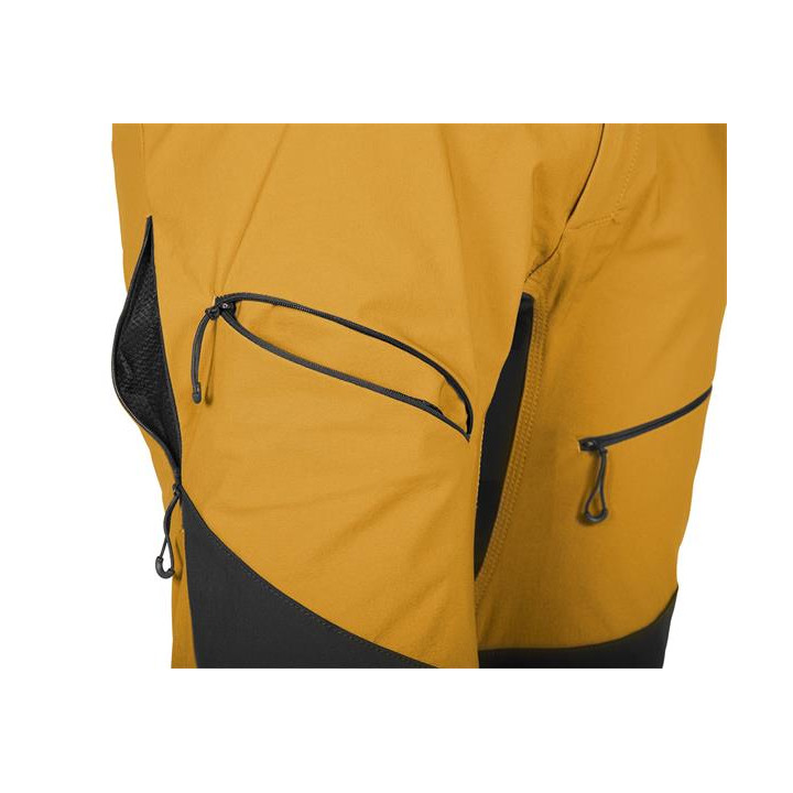 SPODNIE ROBOCZE OUTDOOR, 4 WAY STRETCH, MUSZTARDOWE, ROZMIAR XL
