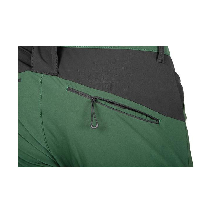 SPODNIE ROBOCZE OUTDOOR, 4 WAY STRETCH, ZIELONE-SZARE, ROZMIAR L