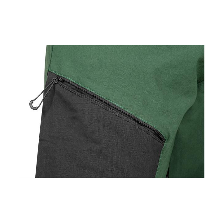 SPODNIE ROBOCZE OUTDOOR, 4 WAY STRETCH, ZIELONE-SZARE, ROZMIAR L