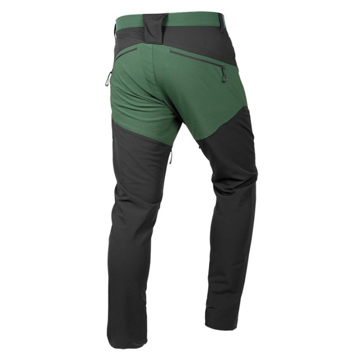 SPODNIE ROBOCZE OUTDOOR, 4 WAY STRETCH, ZIELONE-SZARE, ROZMIAR M