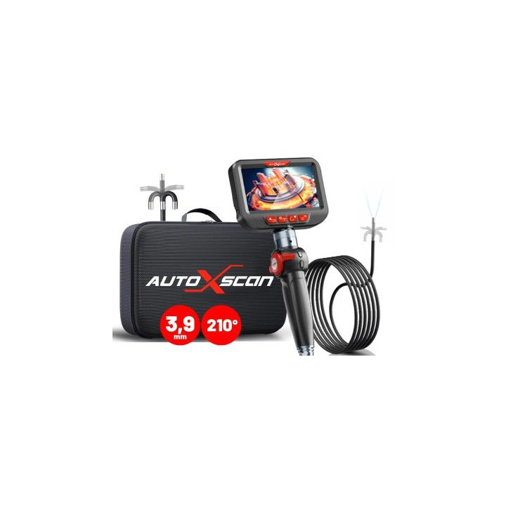 AUTOXSCAN X306 3,9MM KAMERA INSPEKCYJNA Z RUCHOMĄ GŁOWICĄ 210 STOPNI