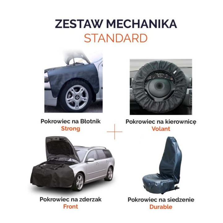 ZESTAW MECHANIKA STANDARD POKROWCE 4 SZT.