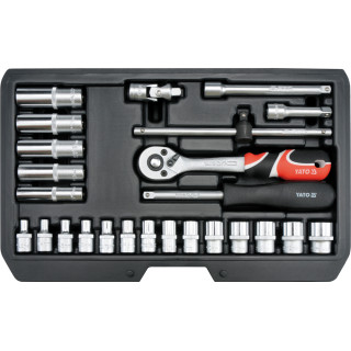 ZESTAW NARZĘDZIOWY 1/4" 25CZĘŚCI XS