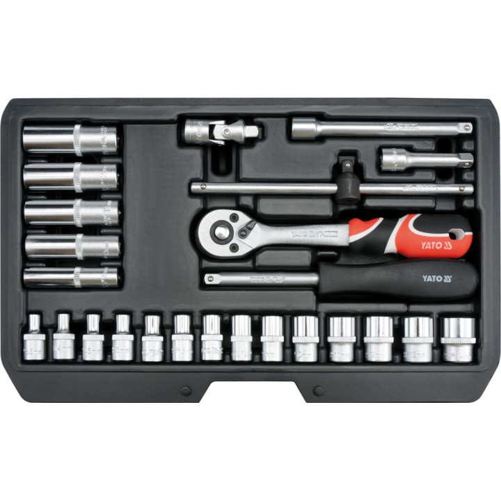 ZESTAW NARZĘDZIOWY 1/4" 25CZĘŚCI XS