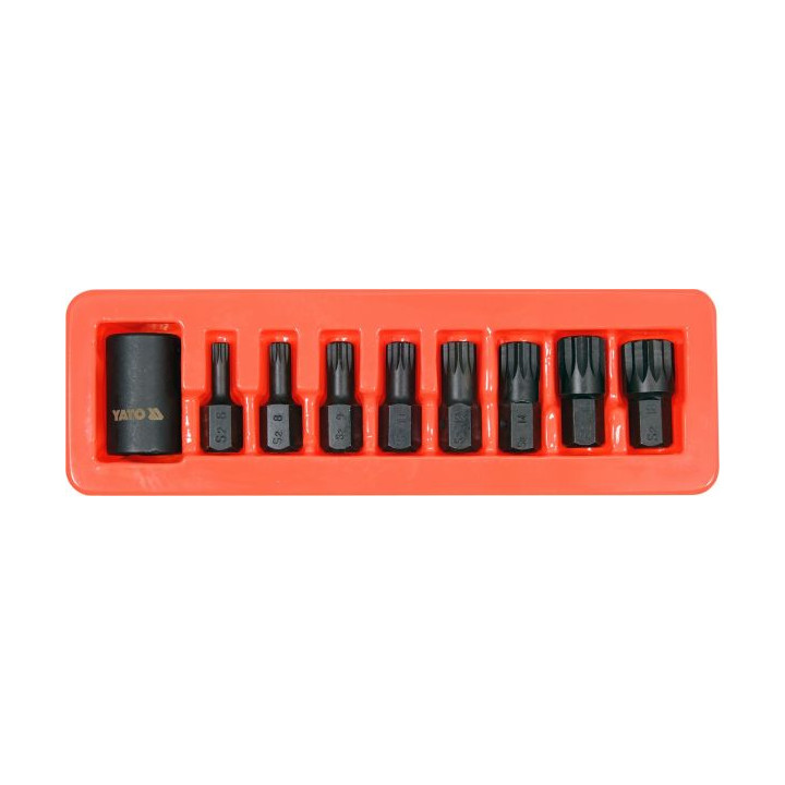 ZESTAW UDAROWYCH KLUCZY TRZPIENIOWYCH SPLINE 1/2"
